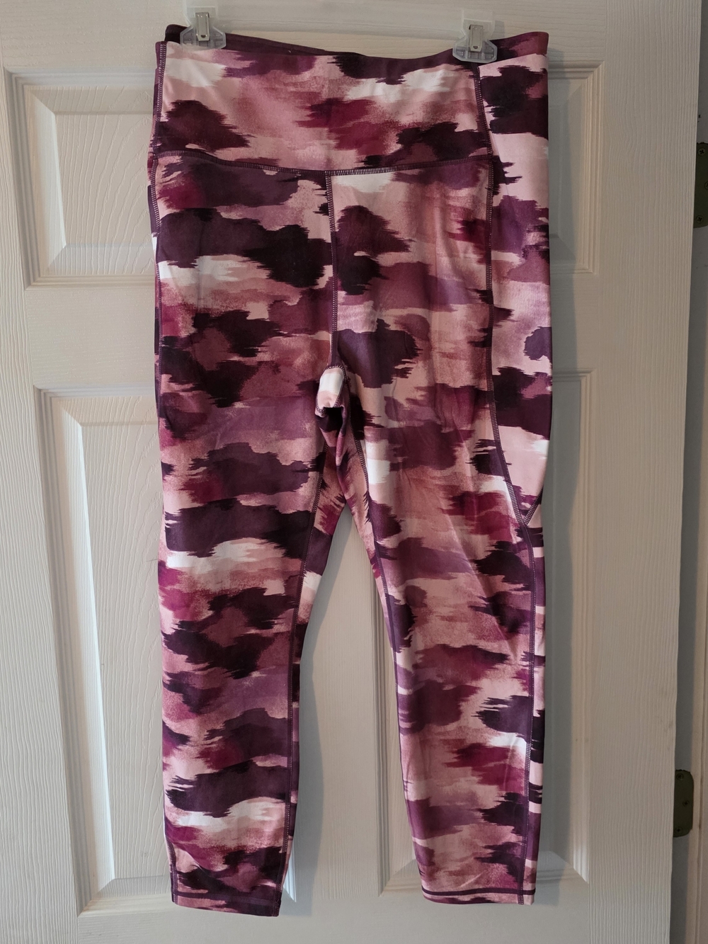 Reebok Pink & Purple Patterned Active Leggings